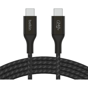 Belkin BoostCharge 240W Braided USB-C Cable 1m Black