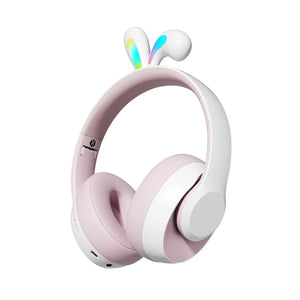 Soundtec By Porodo Kids Wireless Headphone Rabbit Ears LED Lights - Pink