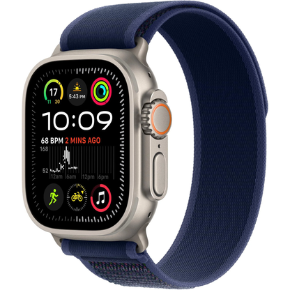 Apple Watch Ultra 2 GPS + Cellular 49mm Natural Titanium Case with Blue Trail Loop - M/L