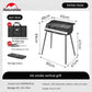 Naturehike Vertical Barbecue Grill 80x48x84 - Black
