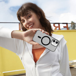 LZEL MagCrystal Groove Case for iPhone 17 – Smoke