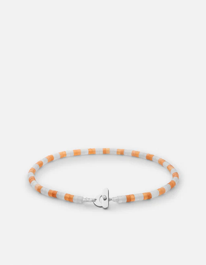 Kai Light Carnelian Bracelet, Sterling Silver-Orange/White