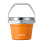 Buzio Insulated Ice Bucket 7L with Lid Scoop Tongs and 2 Cups - Orange