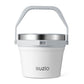 Buzio Insulated Ice Bucket 7L with Lid Scoop Tongs and 2 Cups - White