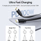 Baseus Bright Mirror Series One-for-two Fast Charging Data Cable Type-C to C+C 100W 1m Cluster Black