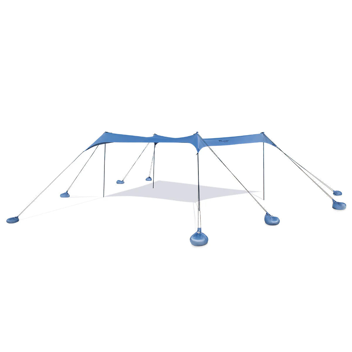 Naturehike UPF 50+ beach tarp with 4 poles - Blue