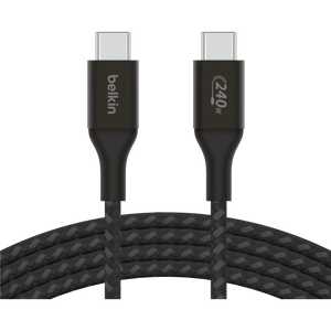 Belkin BoostCharge 240W Braided USB-C Cable (1m) Black