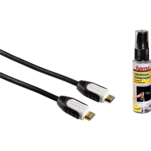 Hama High Speed HDMI Cable 1.5 m with LCD-Plasma Cleaning Gel