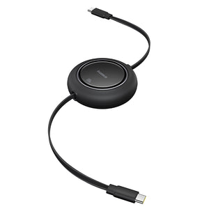 Baseus Free2Pull Mini 1.5m USB-C to USB-C 100W Retractable Cable – Black