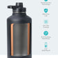 Buzio Trio Series Water Bottle with 3 Lids and Sleev 1.9L - Black