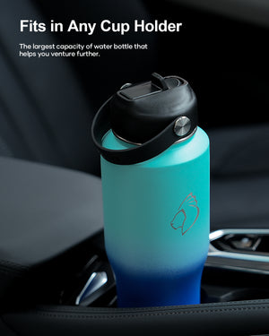 Buzio Trophy Series Water Bottle for Car 1L - Caribbean Blue