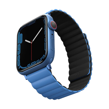 Uniq Revix مغناطيس ذو وجهين لساعة Apple Watch 38/40/41mm Caspian (أزرق/أسود)