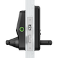Lockly Lux Compact Mortise Edition Fingerprint Access Design to Replace Lever Set Mortises - Matte Black