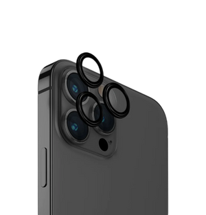 Uniq Optix Iphone  6.1 / 6.7 Aluminium Camera Lens Protector - Midnight (Black)