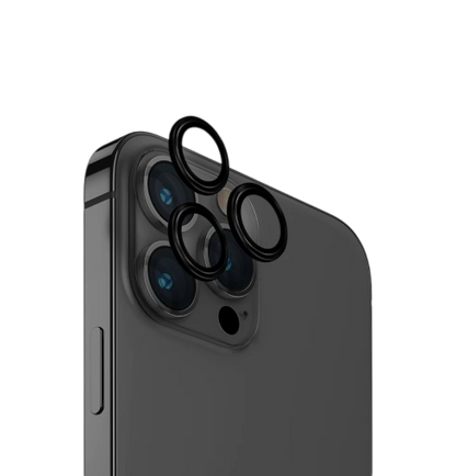 Uniq Optix Iphone  6.1 / 6.7 Aluminium Camera Lens Protector - Midnight (Black)