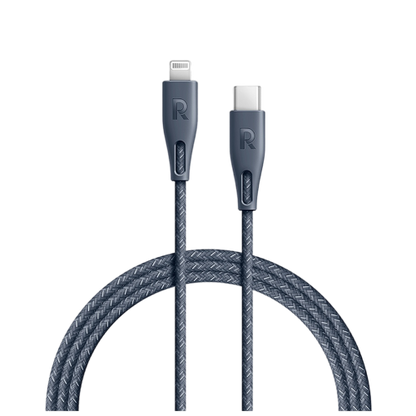 RAVPower Cable Nylon 2m Type- C to Lightning - Grey