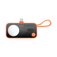 Momax 1-Power X Pro Mini⁺ 5000mAh Integrated Foldable USB-C Plug and Built-In USB-C Cable Battery Pack with Apple Watch Fast Charger - Orange