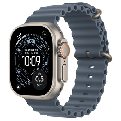 Apple Watch Ultra 3 GPS + Cellular 49mm Natural Titanium Case with Anchor Blue Ocean Band