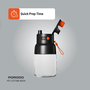 Porodo Lifestyle Blend & Sip Portable Blender - Black/Orange