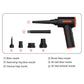 Porodo Lifestyle Portable Handheld Super Duster With Vacuum Function - Black/Orange