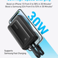 Anker Zolo Power Bank (20K, 30W, Built-In USB-C and Lightning Cable) -Black