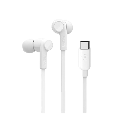 Belkin Earphones - USB-C - In-Ear - White