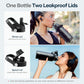 Buzio Duet Series Water Bottle with 2 Lids and Sleeve 1L - Black