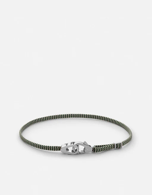 Caden Pull Bracelet, Sterling Silver-Green