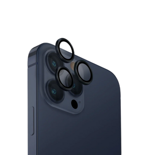 Uniq Optix Iphone 15 Pro 6.1 Aluminium Camera Lens Protector - Deep Navy (Dark Blue)