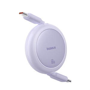 Baseus Free2Pull Mini Charging Cable USB-C to USB-C 60W 1m Nebula Purple