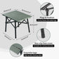 Naturehike Outdoor Portable Folding Small Table - Pine Cream Green (Small)