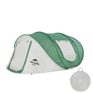 Naturehike 3-4 hand pop up automatic tent - Green&Grey