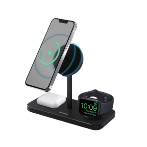 XPower WLS10 5 In1 15W Made For Watch Magnetic Wireless Charging Station - Black