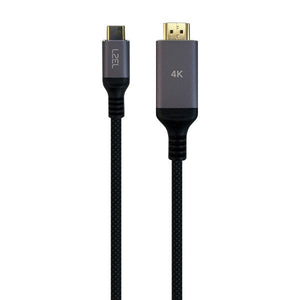 LZEL Celeris Power C Stream Fabric Braided 4K USB-C to HDMI Cable 2M – Black