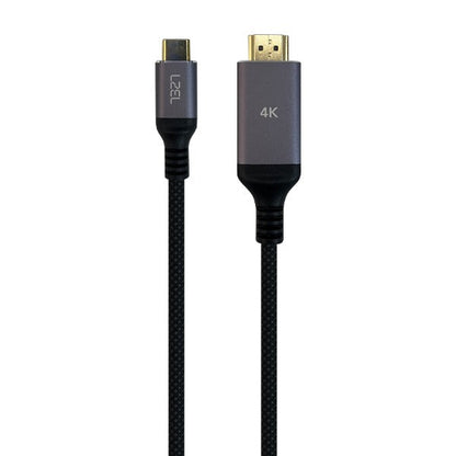 LZEL Celeris Power C Stream Fabric Braided 4K USB-C to HDMI Cable 2M – Black