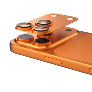 ASLI Armorlens Series Metal Tempered Camera Glass For iPhone 17 Pro Max  Orange