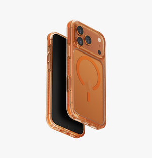 Uniq Hybrid Iphone 17 Pro Max (2025) 6.9 Magclick Charging Combat - Volt Orange