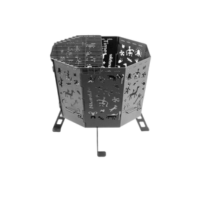 ناتشرهايك توتم موقد ناري قابل للطي - أسود