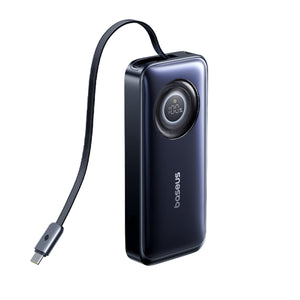 Baseus EnerCore CR11 Power Bank 20000mAh 67W with Retractable Cable – Black