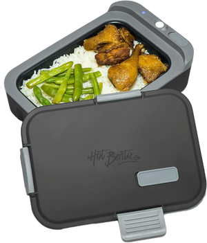 Hot Bento Self Heated Lunch Box and Food Warmer 2L-Black