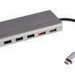 Powerology 12 in 1 HDMI & DP 4K Usb-C Hub Ethernet 10Gbps Data Transfer