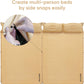 Naturehike D02- Double man spliced sleeping mat with pillow - Natural Yellow
