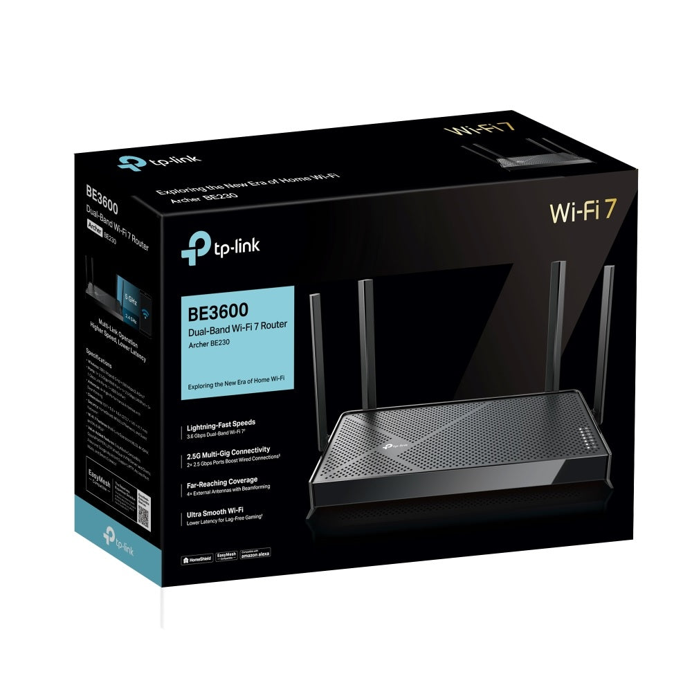 راوتر TP-Link BE3600 ثنائي النطاق بتقنية Wi-Fi 7 مع منفذ WAN بسرعة 2.5 جيجابت