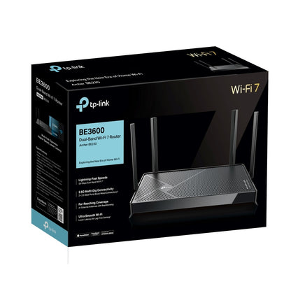 TP-Link BE3600 Dual-Band Wi-Fi 7 Router with 2.5G WAN