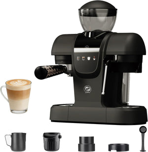 آيكافيلاس ماكينة صنع قهوة الإسبريسو شبه الأوتوماتيكية - أسود