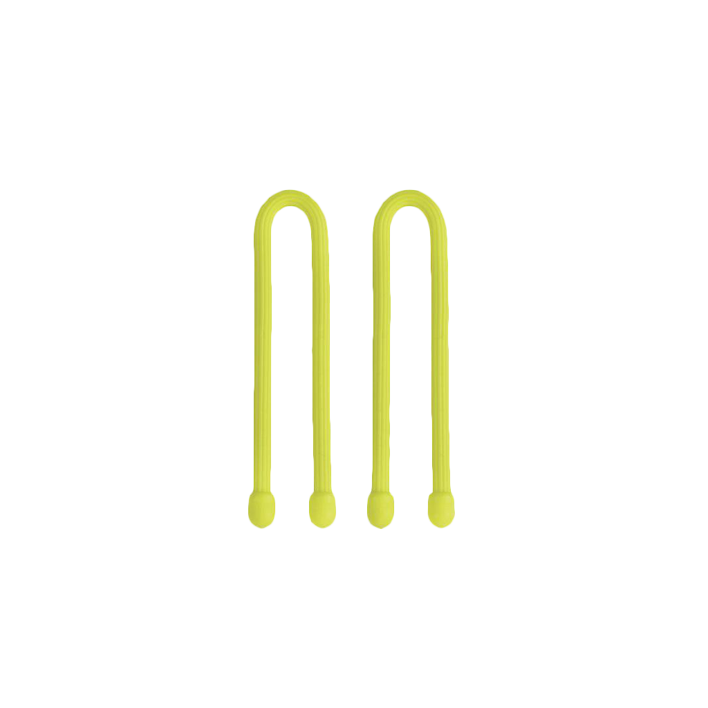 Nite Ize Gear Tie Reusable Rubber Twist Tie 6 in [2-Pack] Neon Yellow