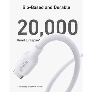 Anker 542 USB-C to Lightning Cable (Bio-Based) (1.8m/6ft) -White