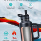 Buzio Trophy Series Handled Water Bottle for Car 1.2L - Black
