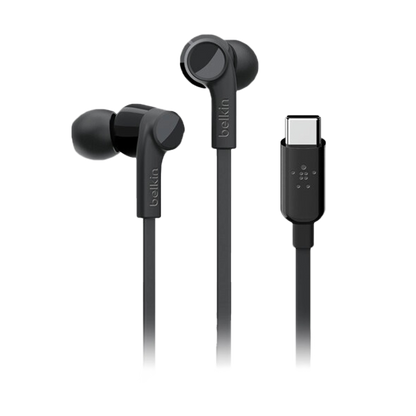 Belkin Earphones - USB-C - In-Ear - Black