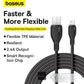 Baseus Pudding Series Fast Charging Cable With High-Speed Data Transmission USB-A to Lightning 12W 2.4A  2M - Black